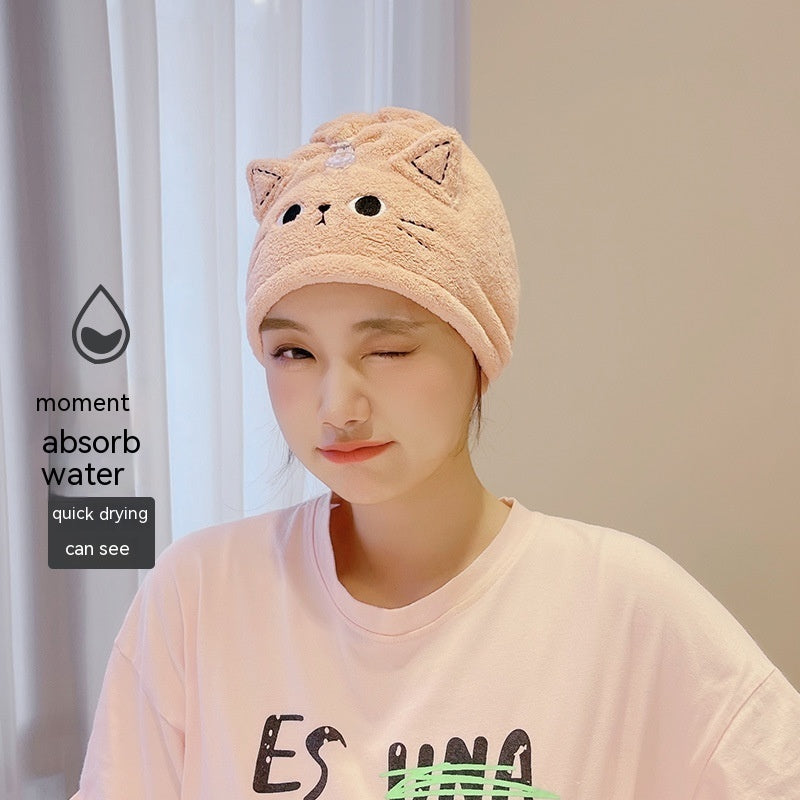 Coral Fleece Absorbent Hair Drying Towel