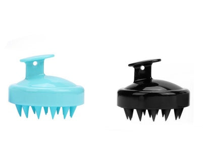 Silicone shampoo brush massager
