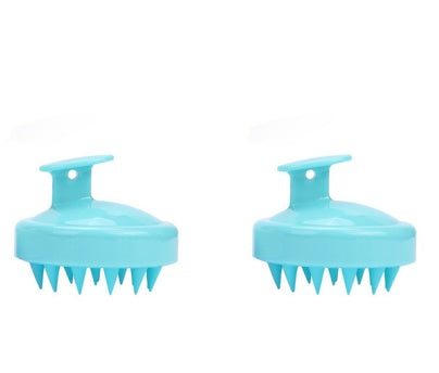 Silicone shampoo brush massager