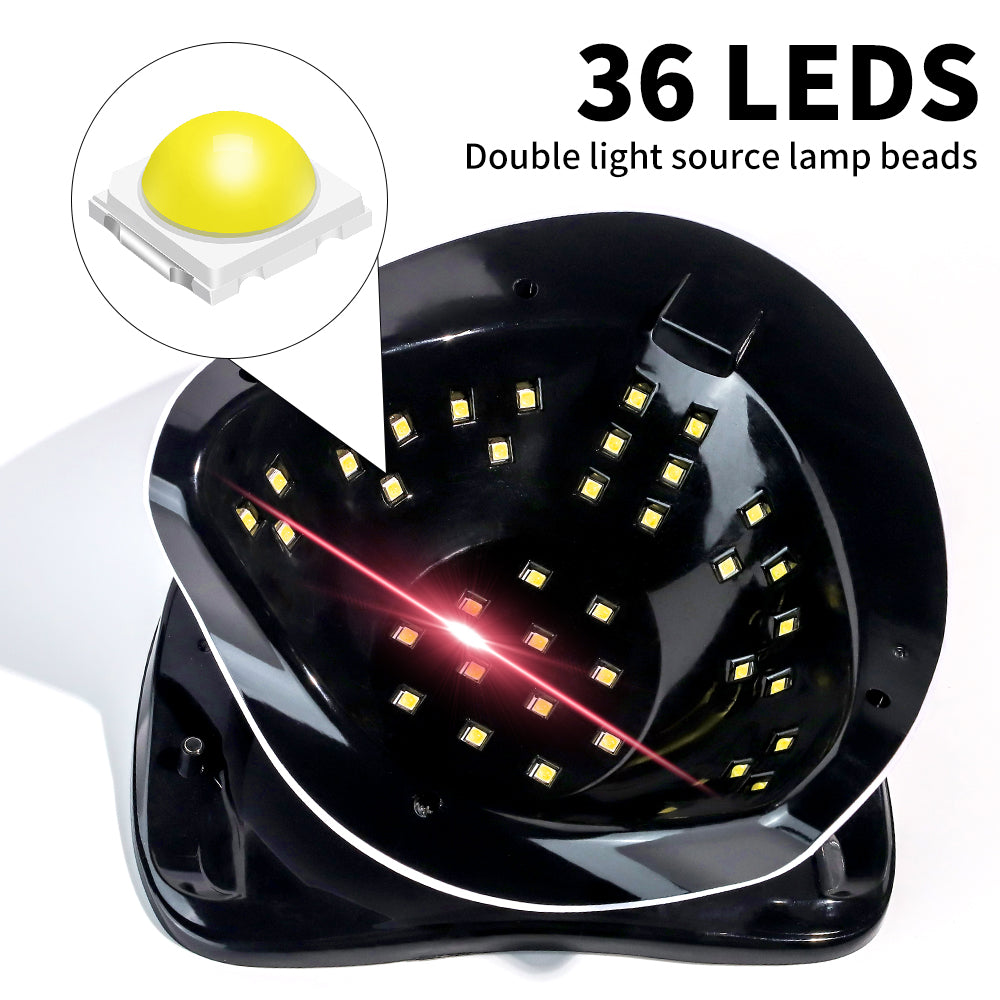 UV Light For Nails, LED Nail Light For Gel Polish, Fast Nail Dryer With Automatic Sensor, 4 Timer Setting, Small & Portable, UV LED Nail Lamp For Fingernail And Toenail