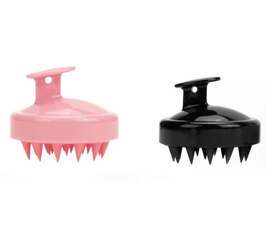 Silicone shampoo brush massager