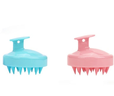 Silicone shampoo brush massager