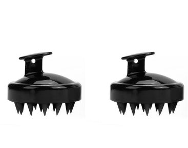 Silicone shampoo brush massager