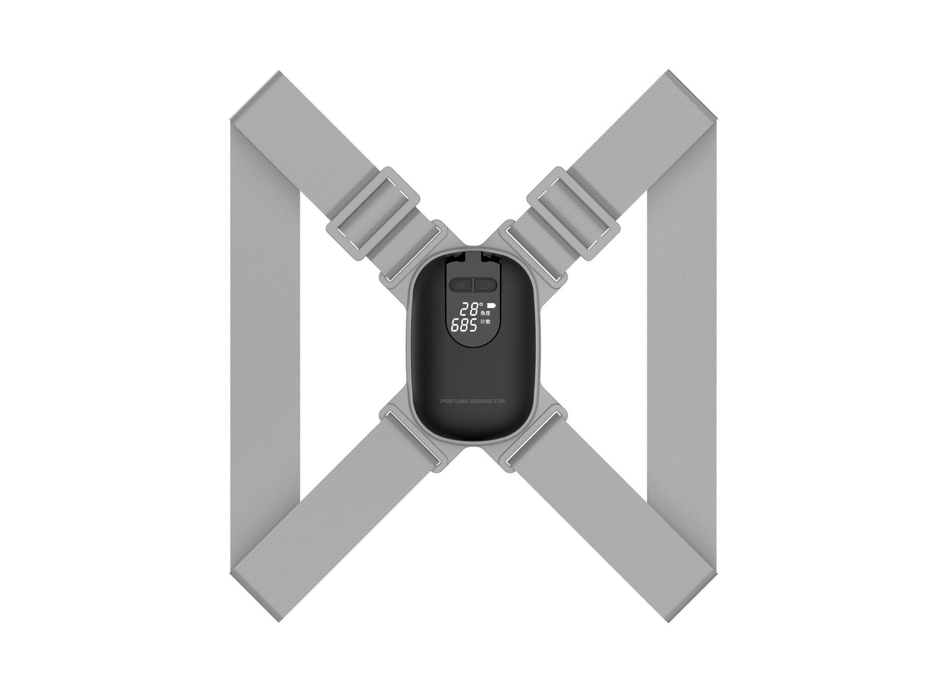 Adjustable Anglel Smart Posture Corrector For Adults Children Correct Hunchback Clavicle Support Trainer Upper Back Brace Black