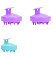 Silicone shampoo brush massager