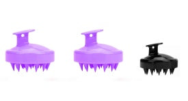 Silicone shampoo brush massager