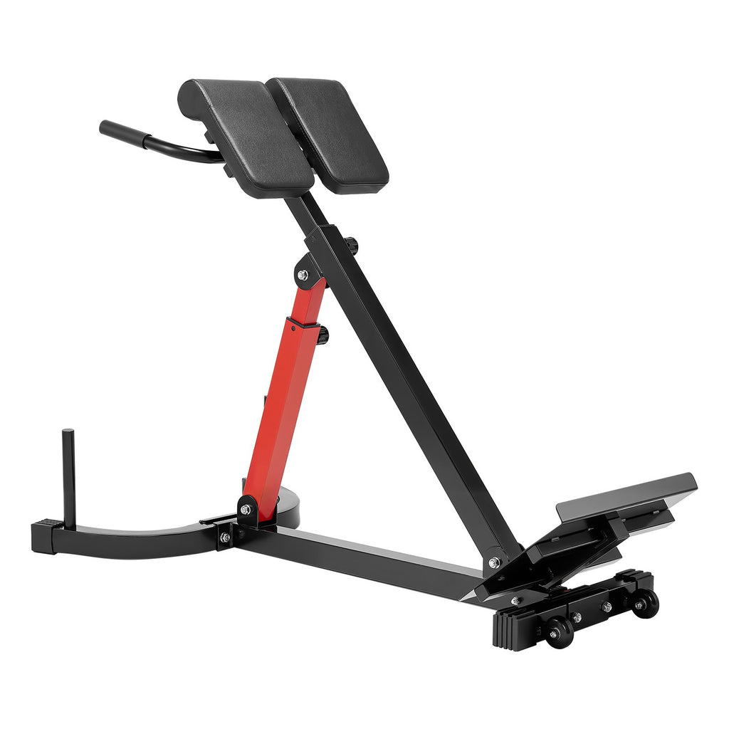 Roman Chair Hyperextension Bench, 350 Lbs Adjustable Extension Machine, Multi-Function Exercise Equipment For Glute, Hamstring, Lower Back, And Ab Workout, Fitness Weight Bench For Home Gym