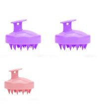 Silicone shampoo brush massager
