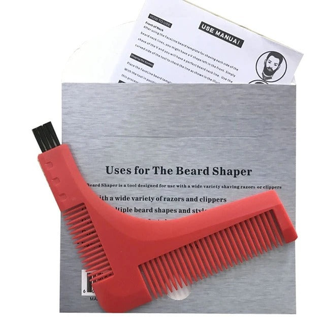 Beard Trimmer Shaping Tool Man Gentleman Beard Trim Template Beard Combs Shaving Hair Molding