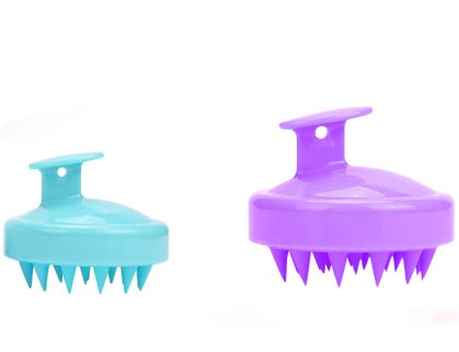 Silicone shampoo brush massager