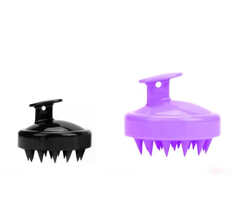 Silicone shampoo brush massager