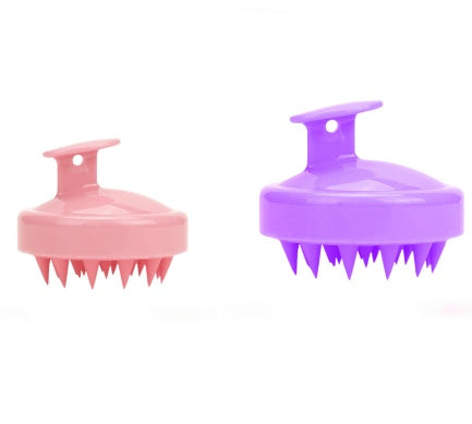 Silicone shampoo brush massager