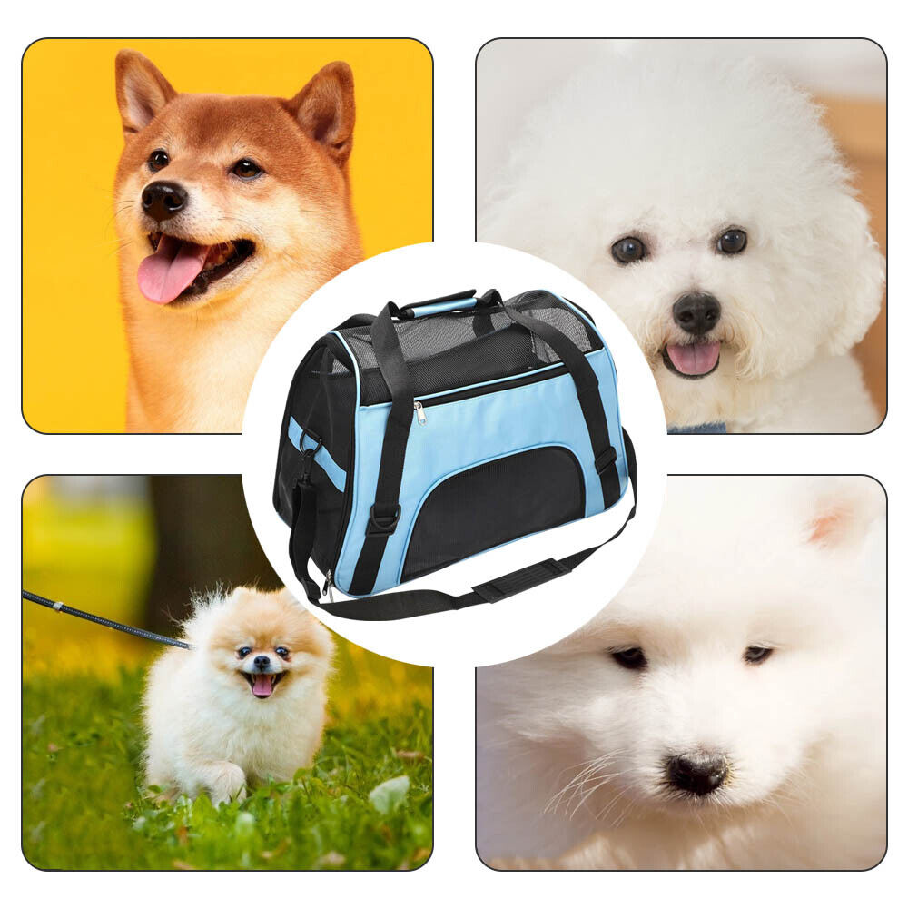Large Pet Carrier Bag AVC Portable Soft Fabric Fold Dog Cat Puppy Travel Bag
