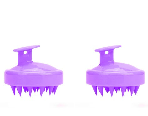 Silicone shampoo brush massager