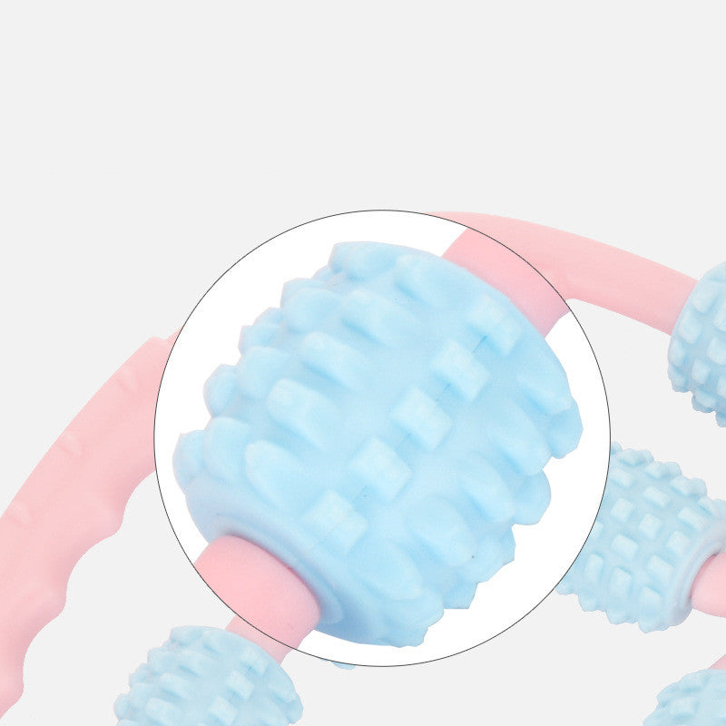 Handheld Five-wheel Leg Massager Ring Roller