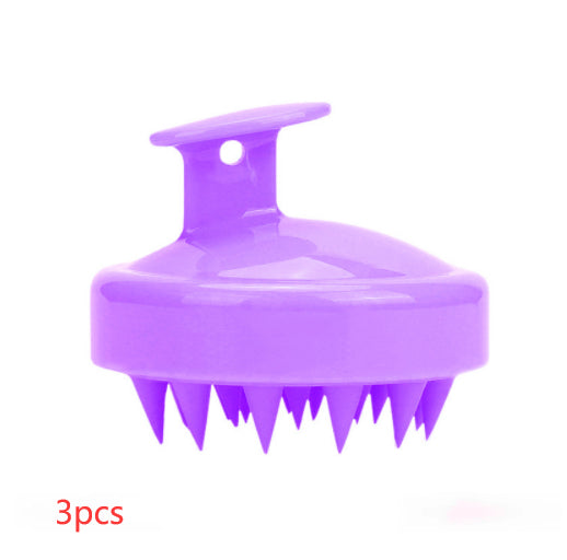 Silicone shampoo brush massager