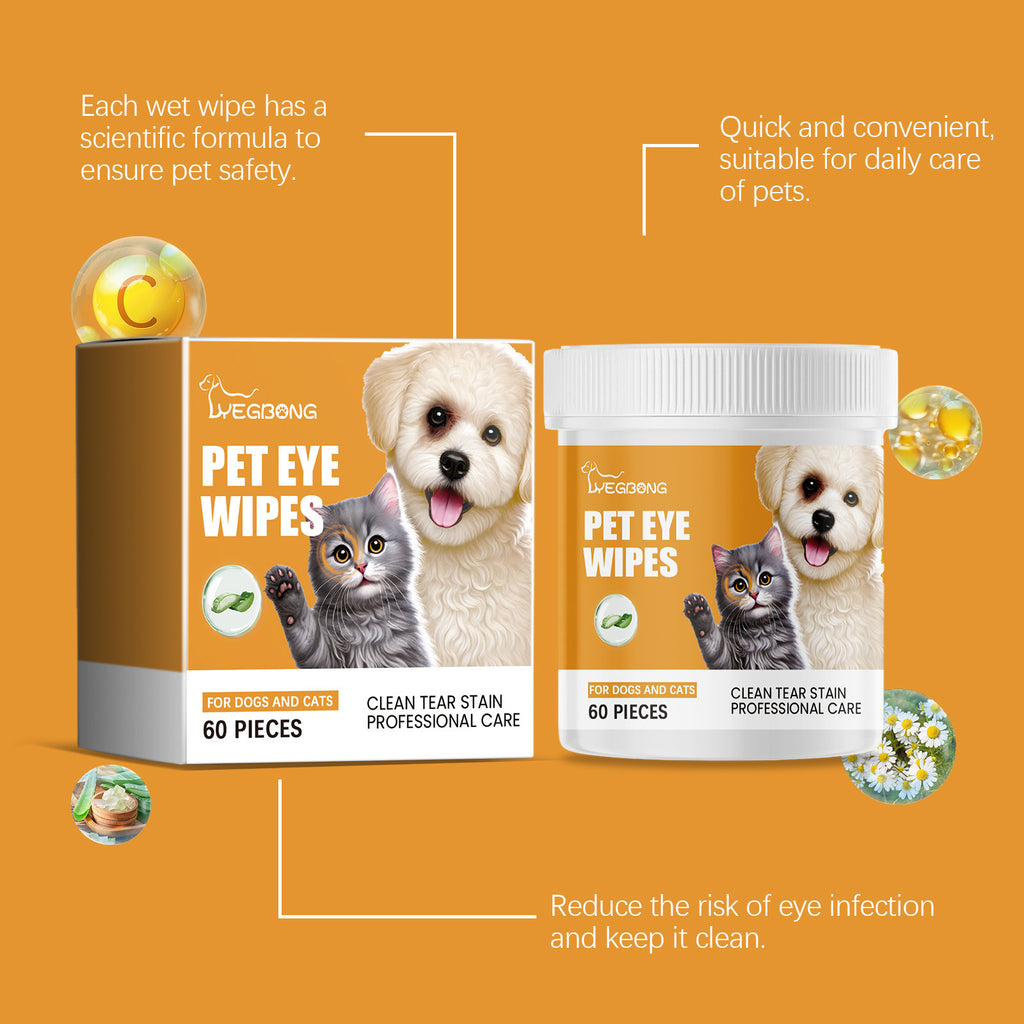 Dogs And Cats Eyes Wet Wipes For Dogs To Remove Tears