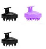 Silicone shampoo brush massager