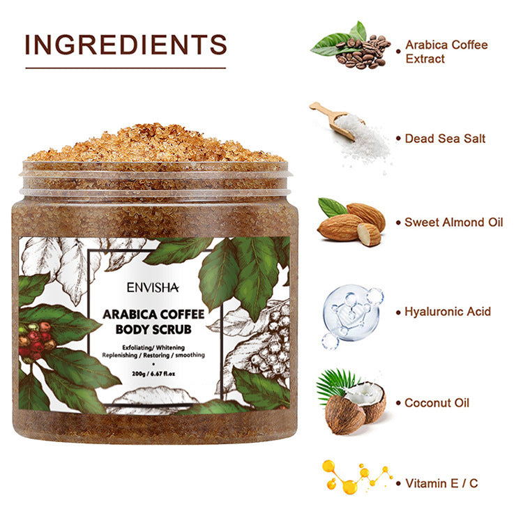 Coffee Scrub Cream Moisturizing Deep Cleansing Exfoliating Body Scrub Cream