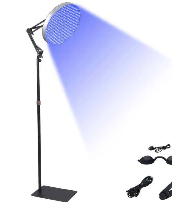 Round Panel Red Light Therapy Lamp Bracket For Skin Beautification And Rejuvenation