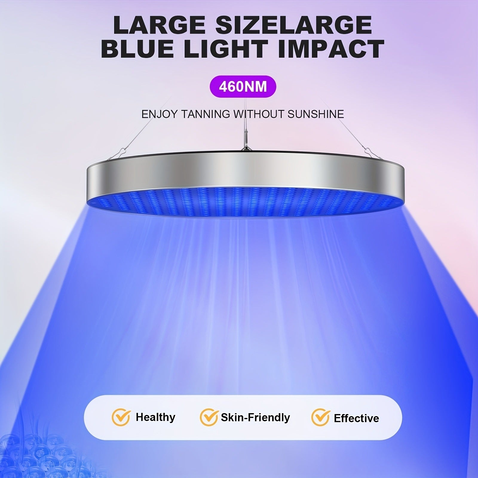 Round Panel Red Light Therapy Lamp Bracket For Skin Beautification And Rejuvenation