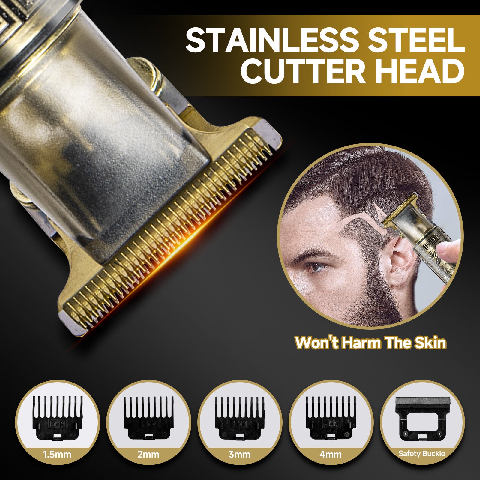 Professional Mens Hair Clippers Shaver Trimmers Machine Cordless Beard Electric