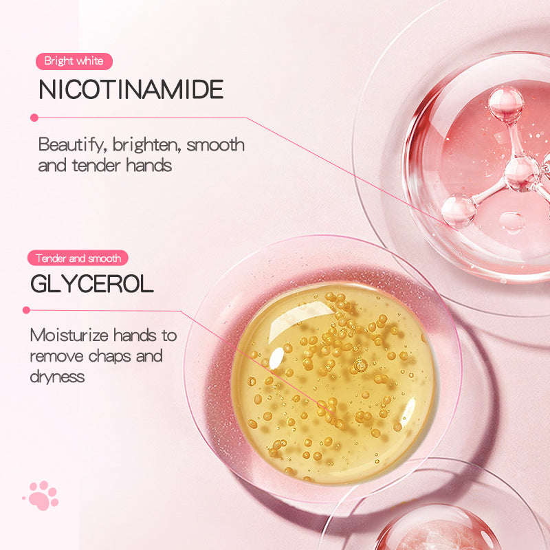 Whitening Cat's Paw Hand Care Moisturizing Skin Rejuvenation Hand Mask