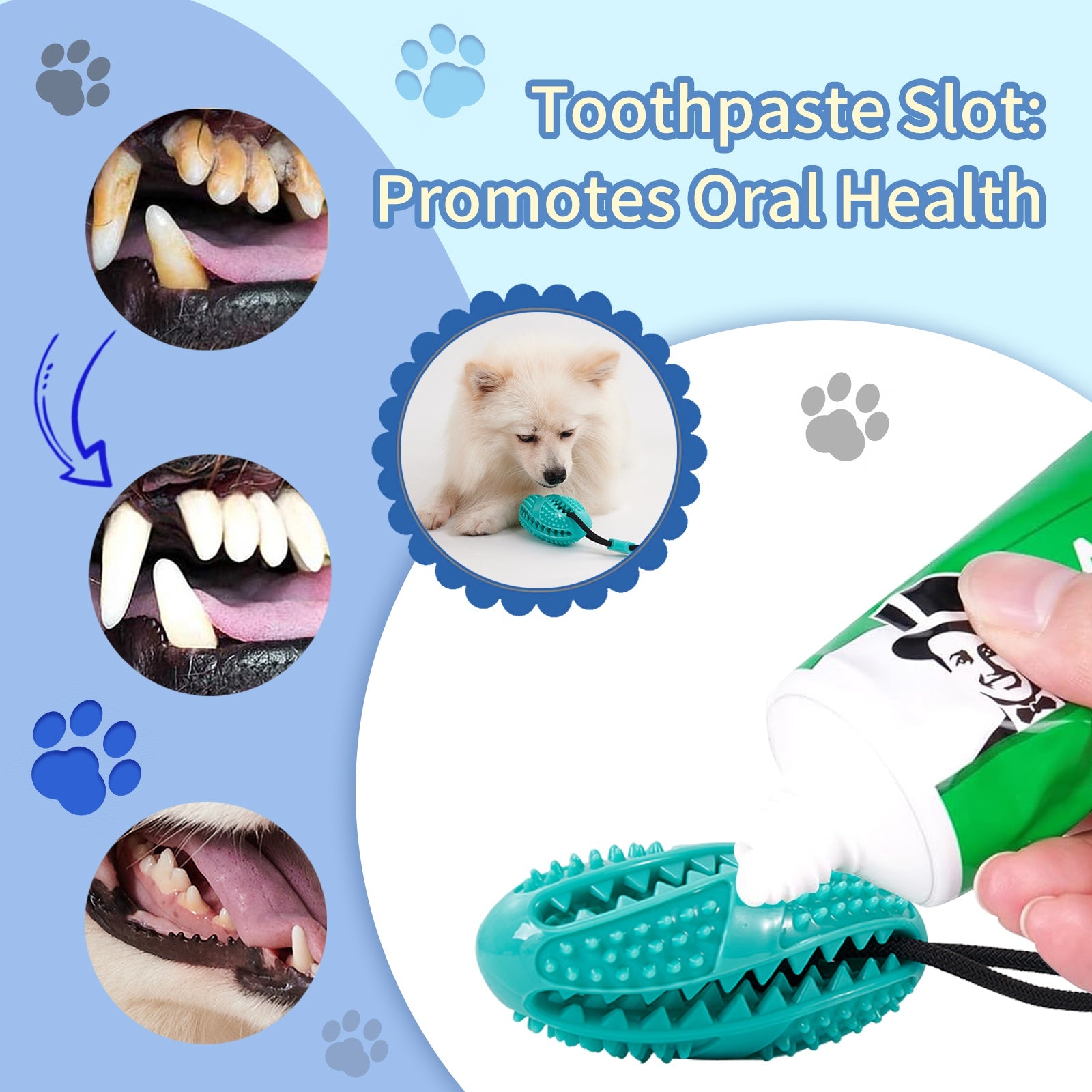 Suction Cup Pull Rope Leaking Pet Toy Ball Tpr Molar Teeth Cleaning Vent Ball Dog Toy Ball