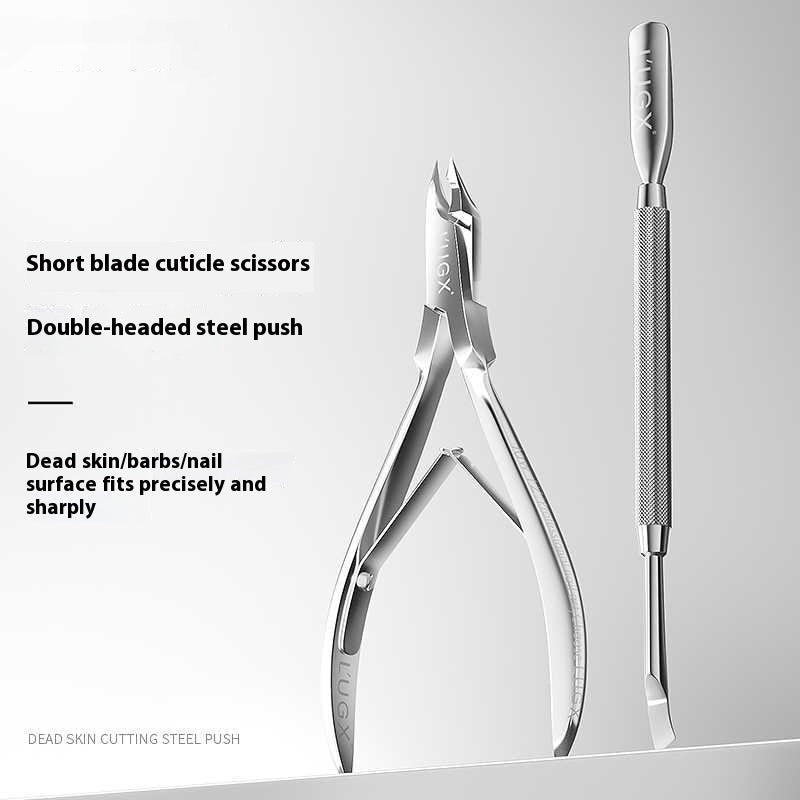 Cuticle Nipper Manicure Steel Push Nail Beauty Tool Set