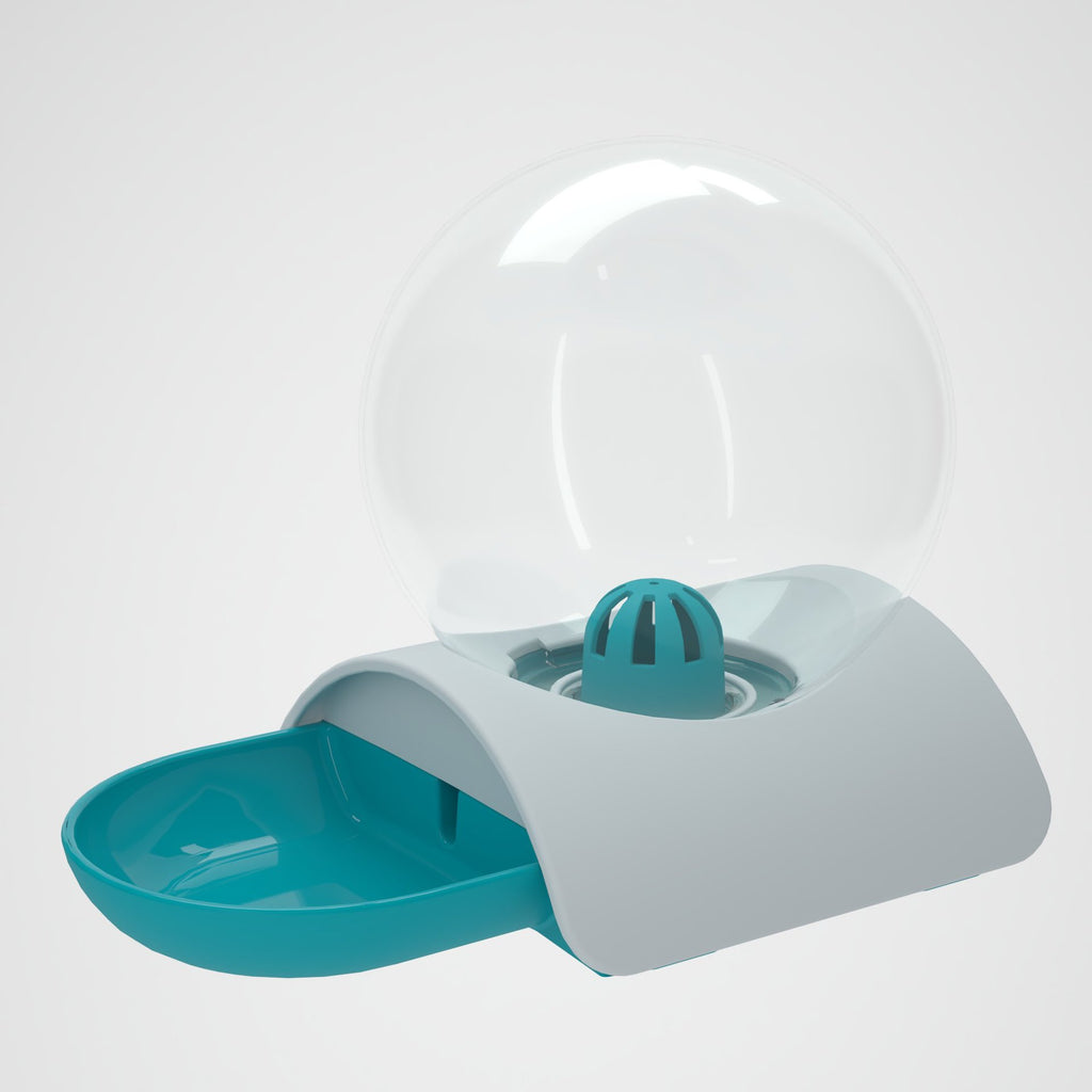 Pet Water Dispenser 2.8L Automatic Gravity Cat Water Dispenser For Cats  Dogs & Rabbit  Detachable Cat Dog Water Dish Feeder With Spherical Waterer Bubble