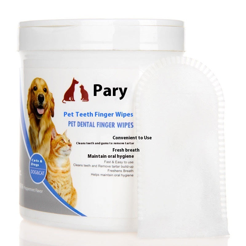 Oral And Dental Cleaning Wipes For Pet Cats And Dogs