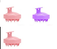 Silicone shampoo brush massager