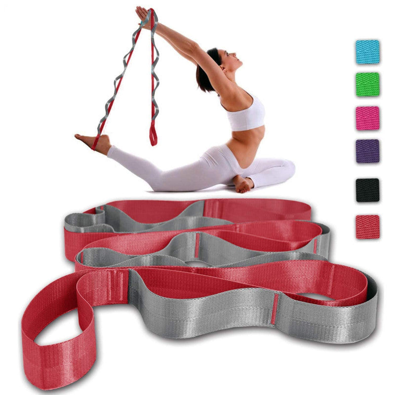 Multi-loop Non-elastic Yoga Stretching Training Belt