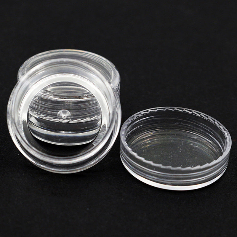 50 Pcspack Sealed Round Plastic Nail Art Storage Box