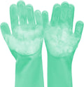Durable Pet Grooming Gloves For Cats And Dogs, Enhanced Five Finger Design For Massaging And Bathing