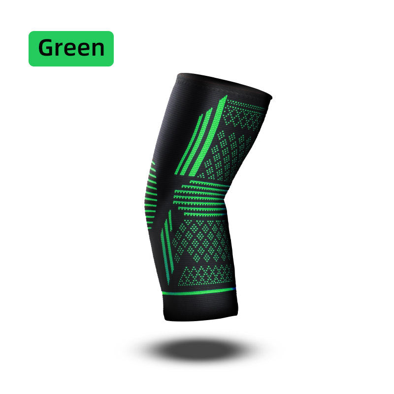 Sports Elbow Guard Four-sided Elastic Compression Knit Breathable Nylon Elbow Pads