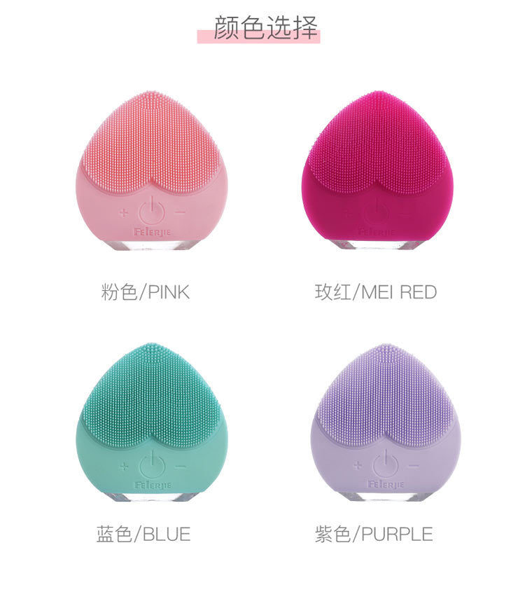 Electric Silicone Cleansing Instrument Facial Brush