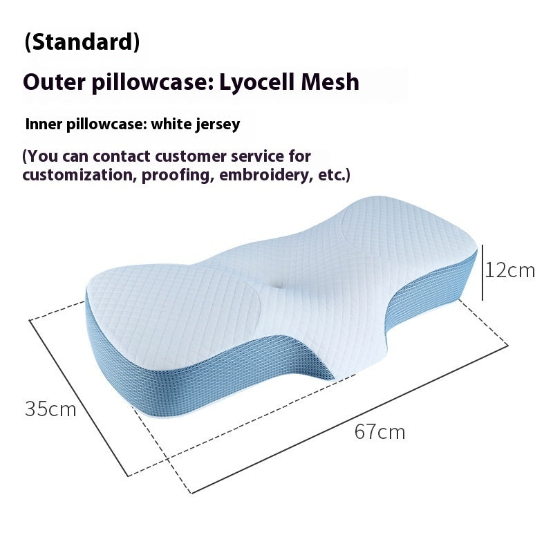 Memory Foam Neck Shaped Non-collapse Pillow Core