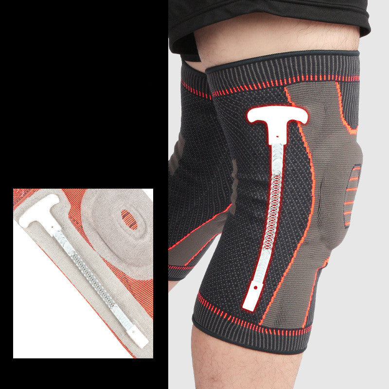 Knitted Sports Kneepad Silicone Support Compression Patella