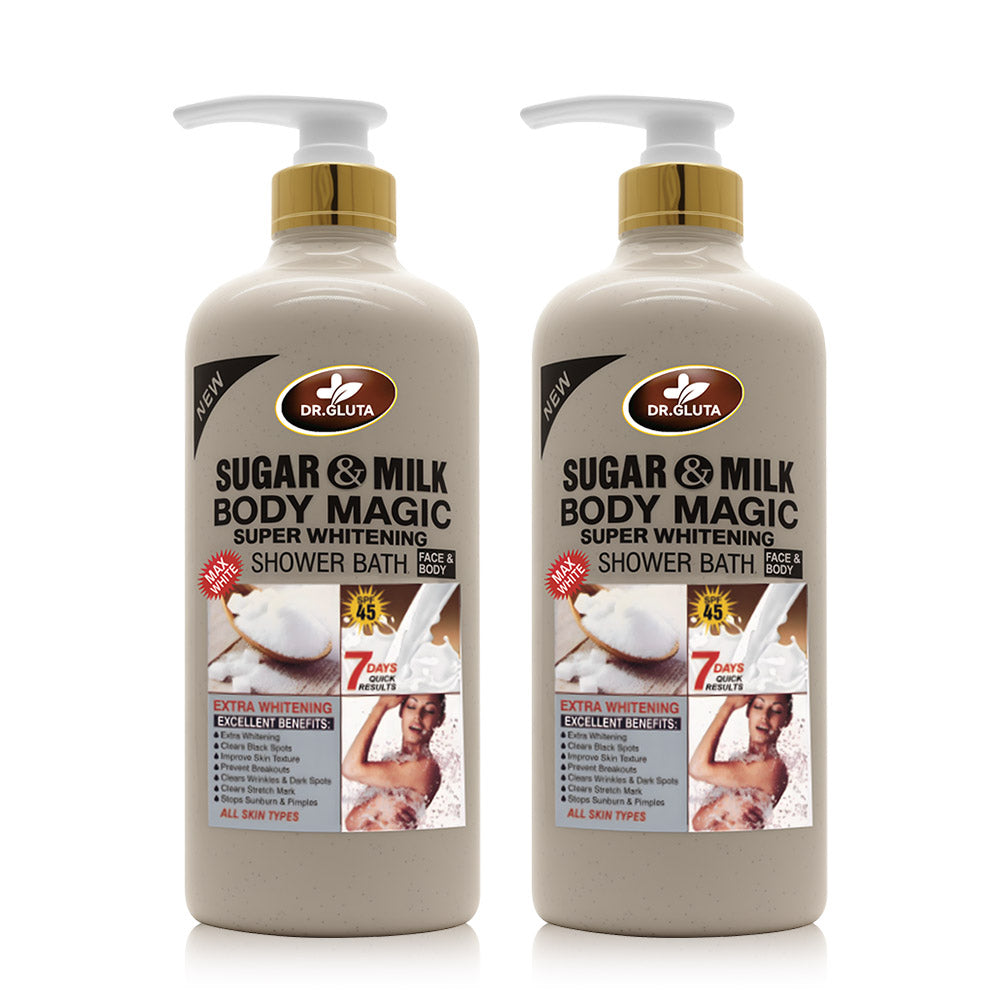 Sugar& Milk Shower Gel Whitening Anti-aging Exfoliation Skin Care Bath Wash