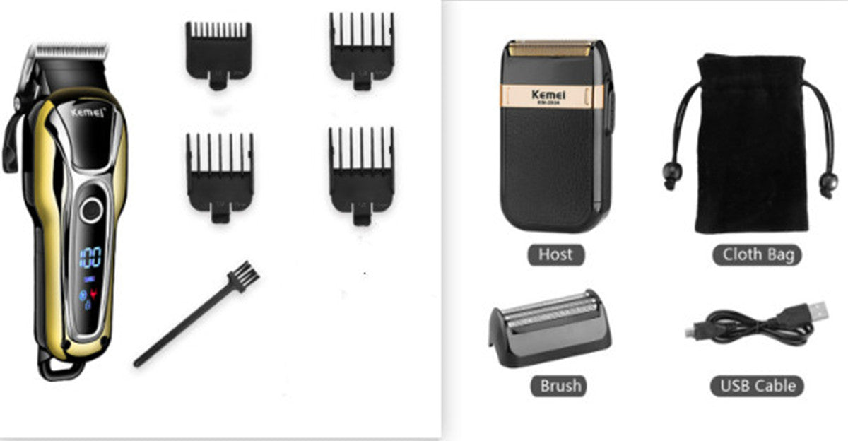 LCD Hair Clipper Shaver Professional Electric Hair And Beard Trimmer