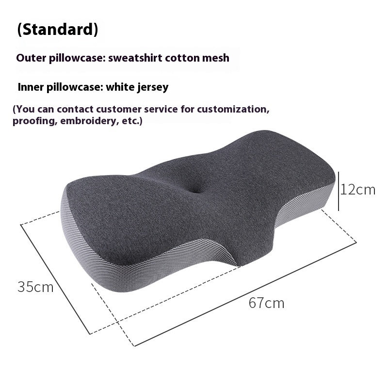 Memory Foam Neck Shaped Non-collapse Pillow Core