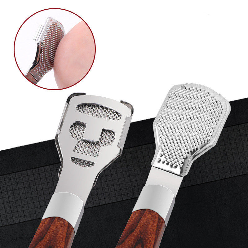 Wood Handle Foot Callus Shaver Heel Feet Skin Shaver Corn Cuticle Cutter Remover Rasp Pedicure Razor Portable Foot Care